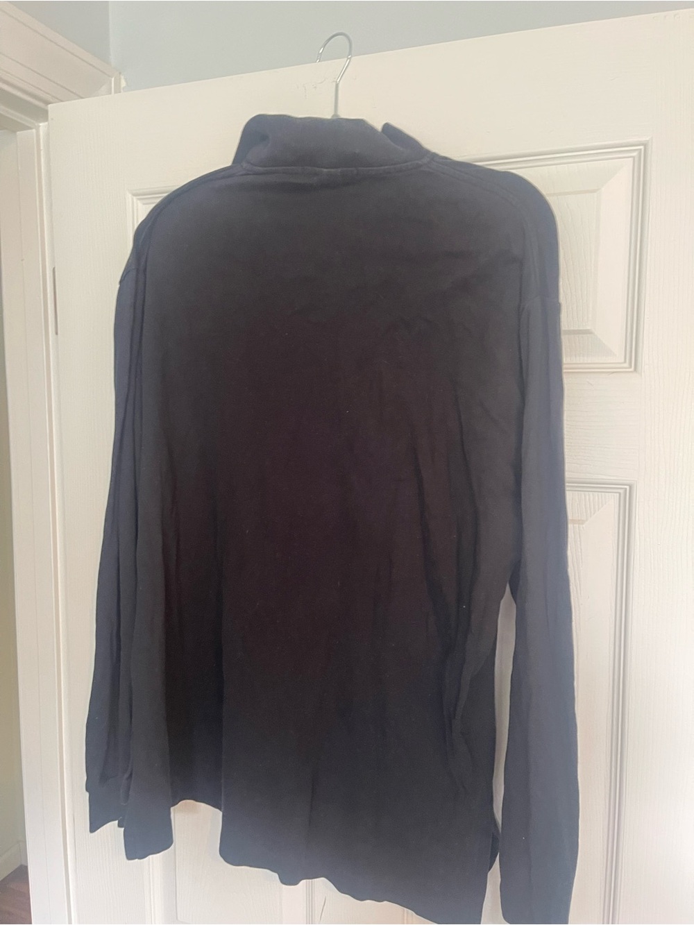 Ralph Lauren Black Long Sleeve Polo with Red Pony - Picture 3 of 3